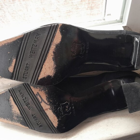 Rare Vintage Stuart Weitzman Black Mesh Pumps - Picture 4 of 7